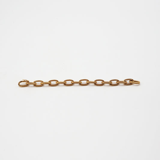 Gold chain bracelet