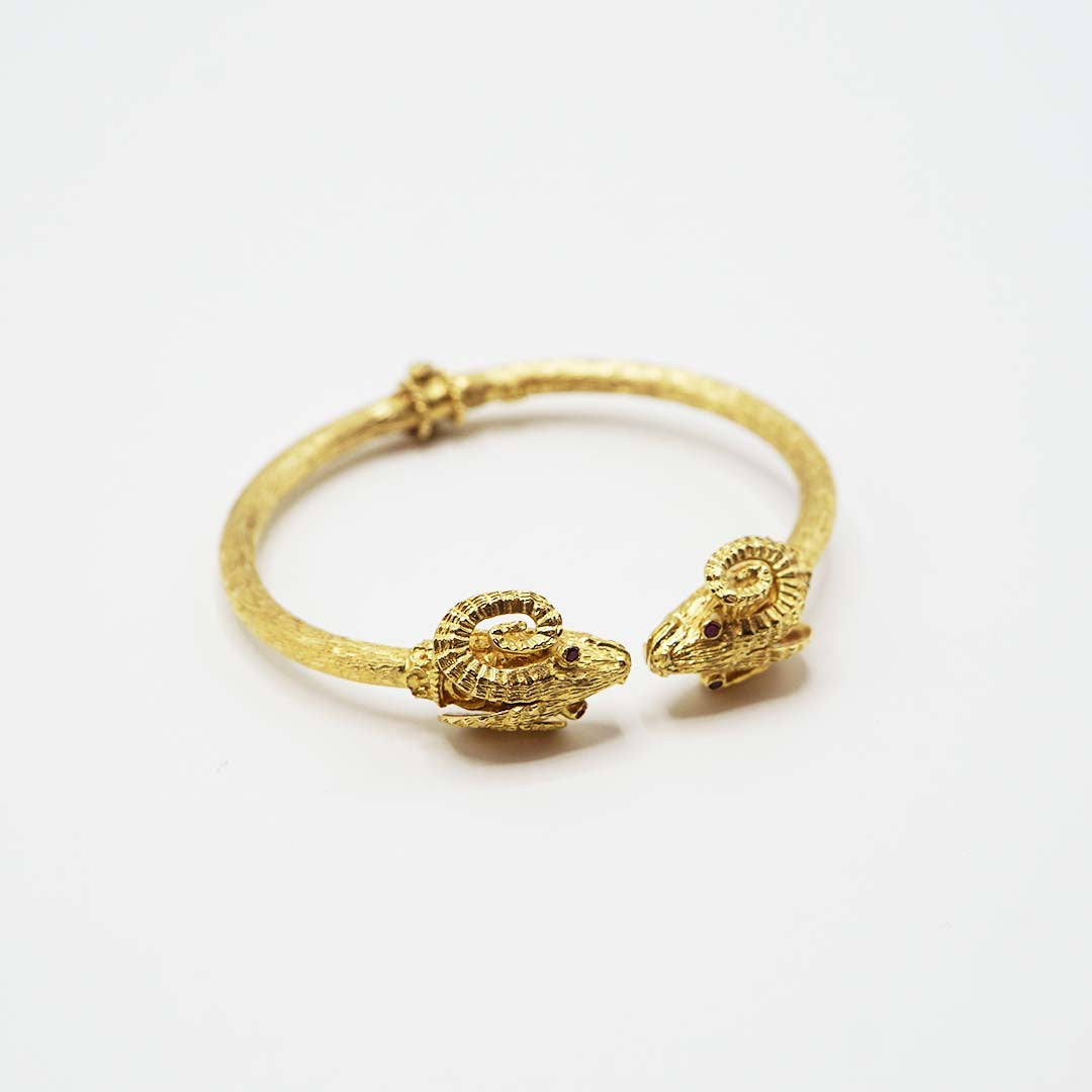 Ram's heads bracelet